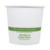 World Centric Paper Bowls, 4.4 dia x 4.4, 24 oz, White, PK500 BOPA24